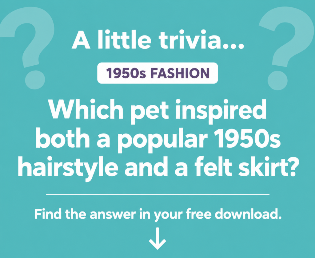 1950s Fashion Trivia Teaser
